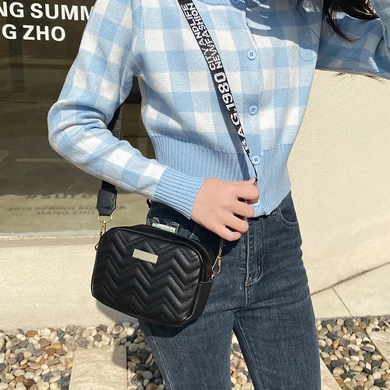 Embroidered Messenger Bag for Women Crossbody Shoulder Bag