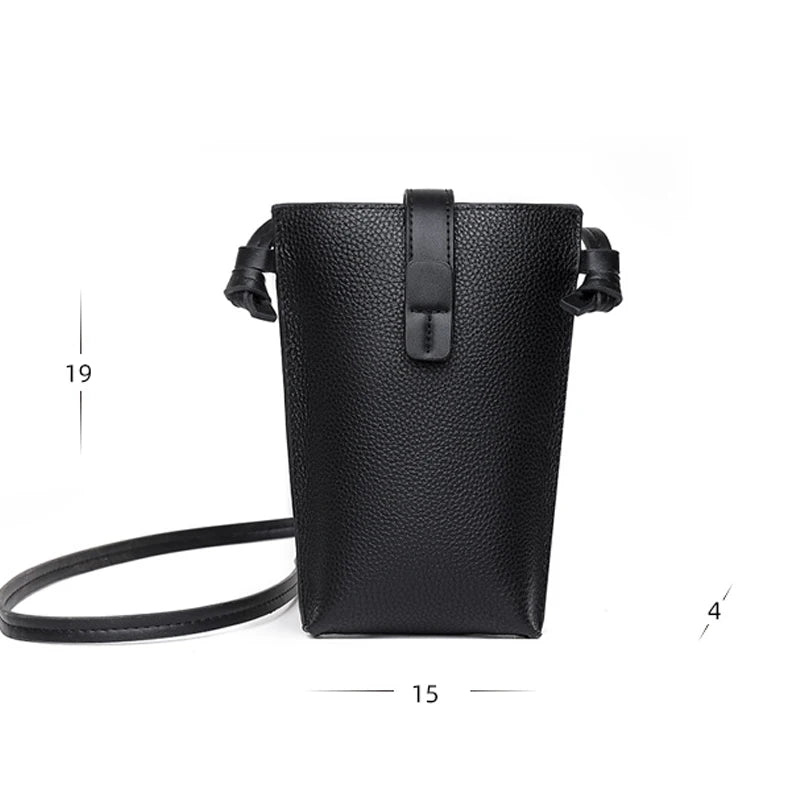 Cowhide Mini Handbags Purses Bag for Women Shoulder Messenger Tote