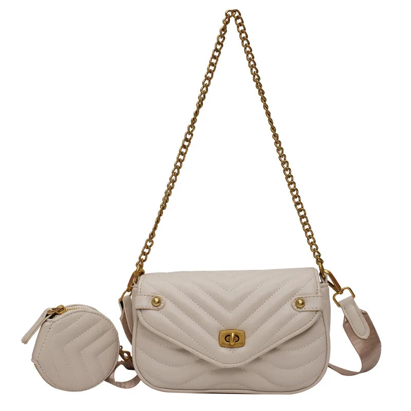 Embroidery Thread Shoulder Bag Autumn Chain Mother Bag