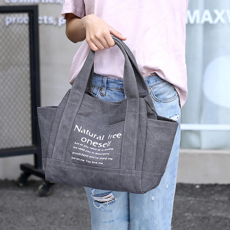 Canvas Art Bag Sen Series Shoulder Bag Female Handbag