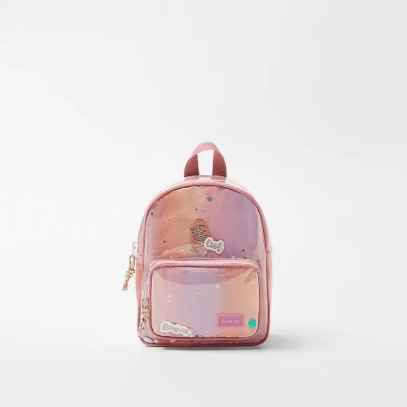 Girls Niche Decorative Flash Backpack Schoolbags