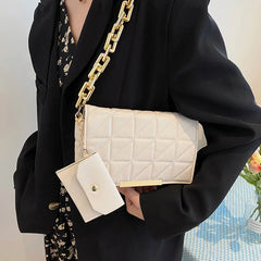 Chain Strap Shoulder Bag Flap Underarm Bags For Women Ladies Handbags