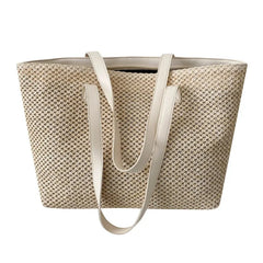 Straw Crossbody Bag Summer Handbag High Capacity Shoulder Bag Female Travel