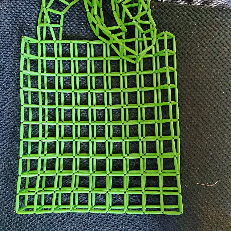 Acrylic Beaded Bag Hollow Out Shoulder Bag