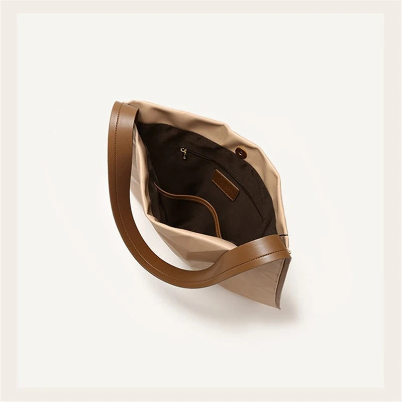 Large Capacity PU Tote Shopping Bag for Women Girls