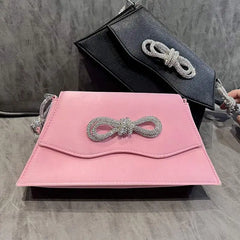 Bowknot Handheld Diamond Women's Shoulder Bag
