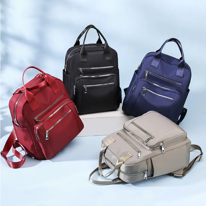 Dual-Use Double Backpack Handbag Outdoor Travel Red