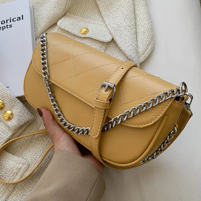 Chain Small Square Bag High-quality Texture One-shoulder Messenger Bag