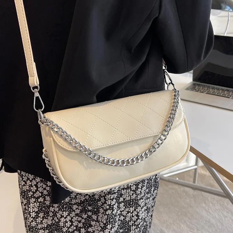 Chain Small Square Bag High-quality Texture One-shoulder Messenger Bag