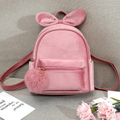 Versatile Flannelette Backpack for Girls Women