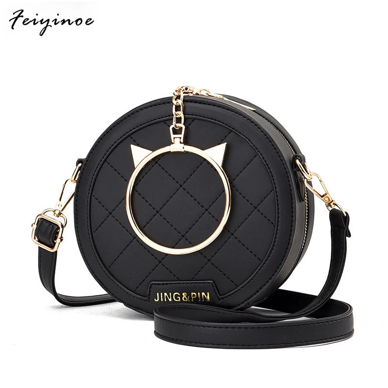 Summer PU Leather Women's Handbag Chain Shoulder Messenger Bag