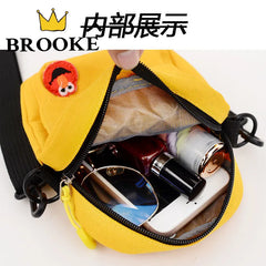 Canvas Shoulder Bag for Women Small Square Crossbody