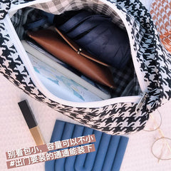 Female Vintage Plaid Shoulder Bag Casual Small Crossbody Handbag