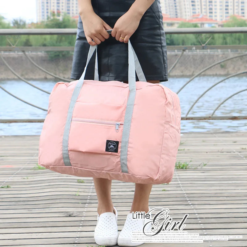 Travel Bag Nylon Large Capacity Duffel Set Lady Men