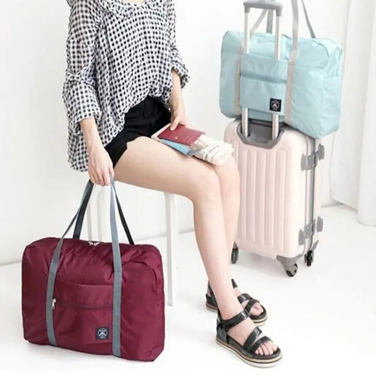 Travel Bag Nylon Large Capacity Duffel Set Lady Men