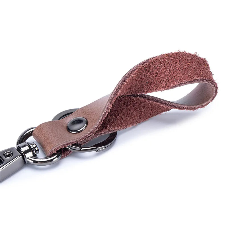 Leather Mens Key Holder Business Male Car Key Case