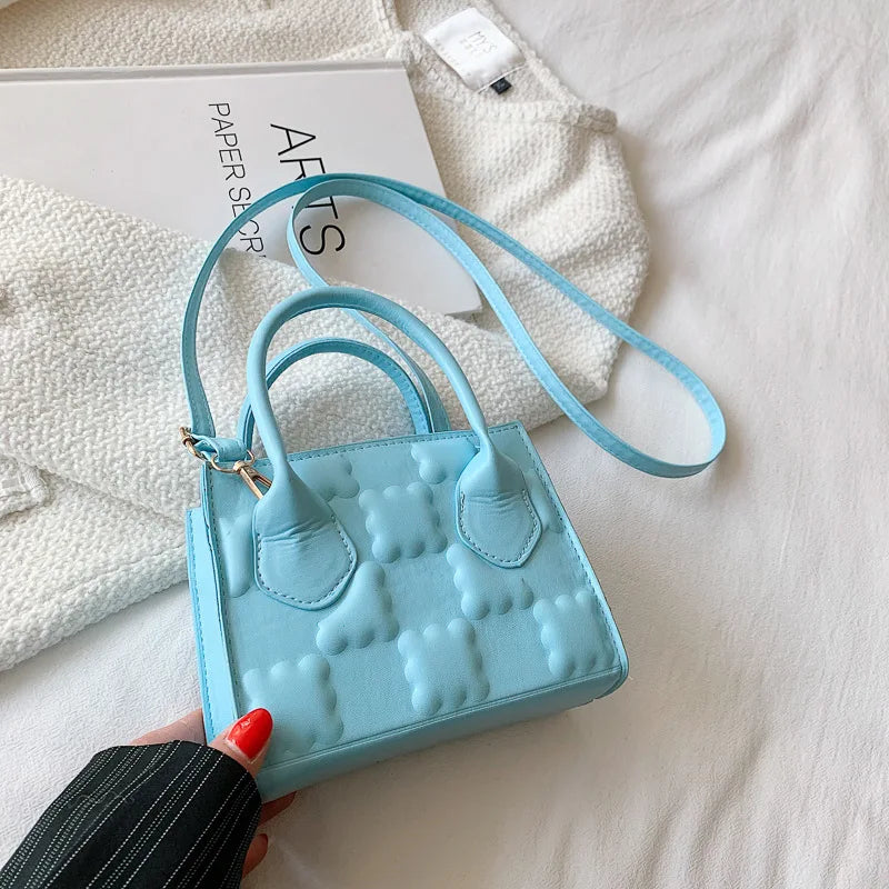 Women's Shoulder Bag Pressure Flowers Adjustable Strap Messenger Bag