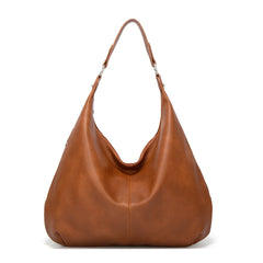 Large Capacity Tote Bag Ladies Soft PU Women Shoulder Bags