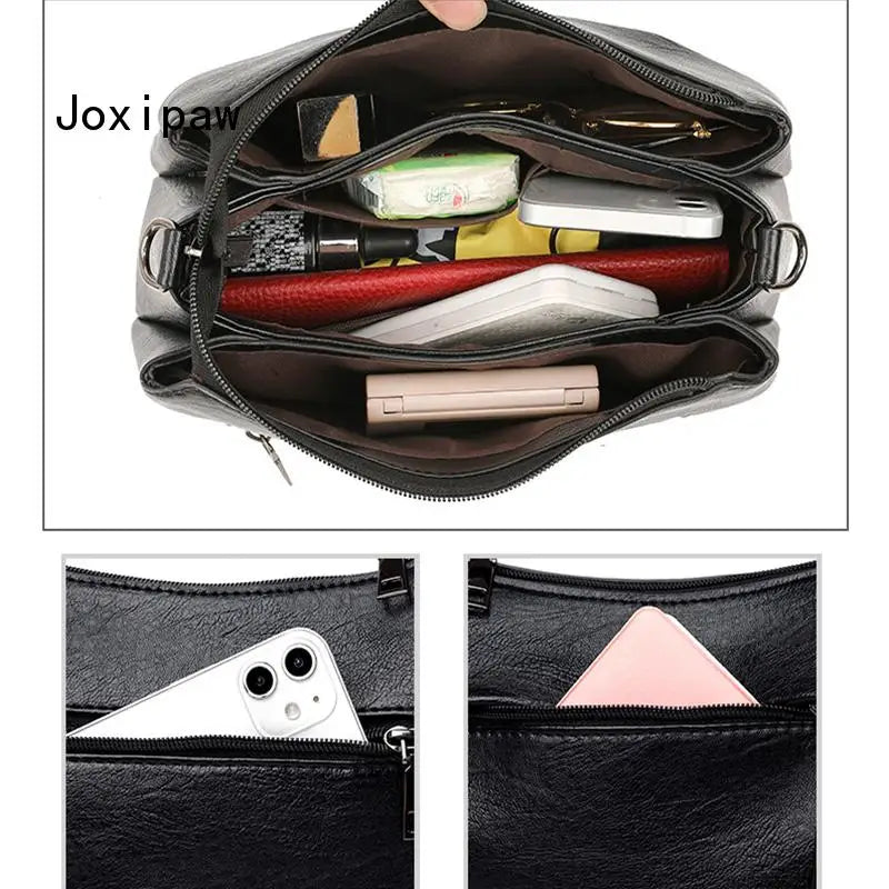 Vintage Large Capacity Crossbody Bag for Women