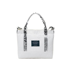 Canvas Shoulder Bag Large Capacity Crossbody Letters Handbag