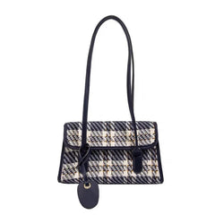 Plaid French Stick Bag Retro Handbag Shoulder Bag