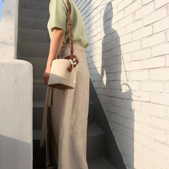 Women's Canvas Splicing Shoulder Messenger Bag