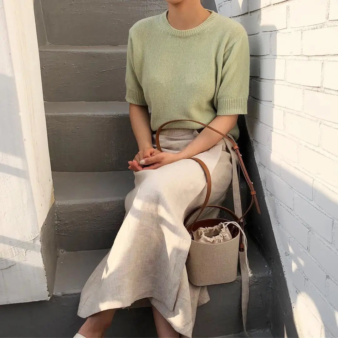 Women's Canvas Splicing Shoulder Messenger Bag