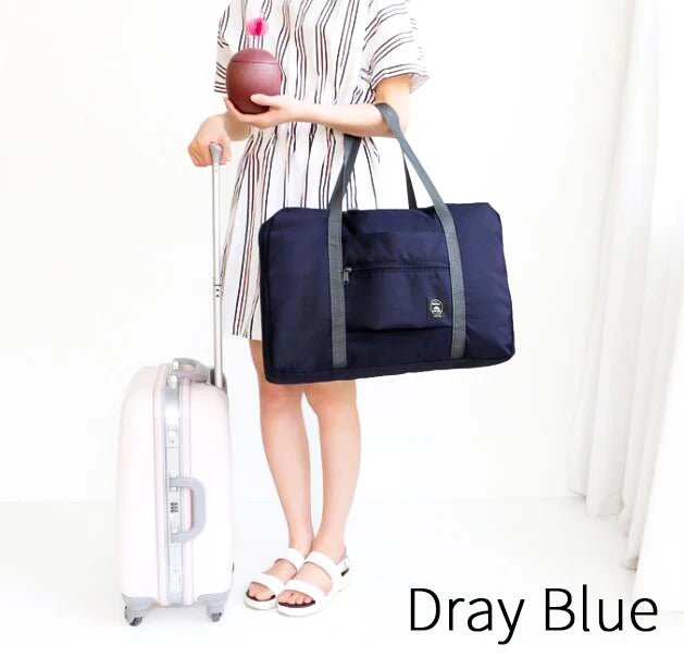Nylon Travel Bag Large Capacity Tote Duffel for Lady & Men