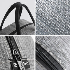 Cationic Fabric Waterproof Lunch Bag Women Men