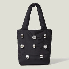 Rhinestone Zipper Diamond Women's Tote Bag