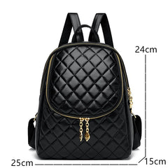 Leather Backpack Women Shoulder Bags Travel Back pack School Bags for Girls