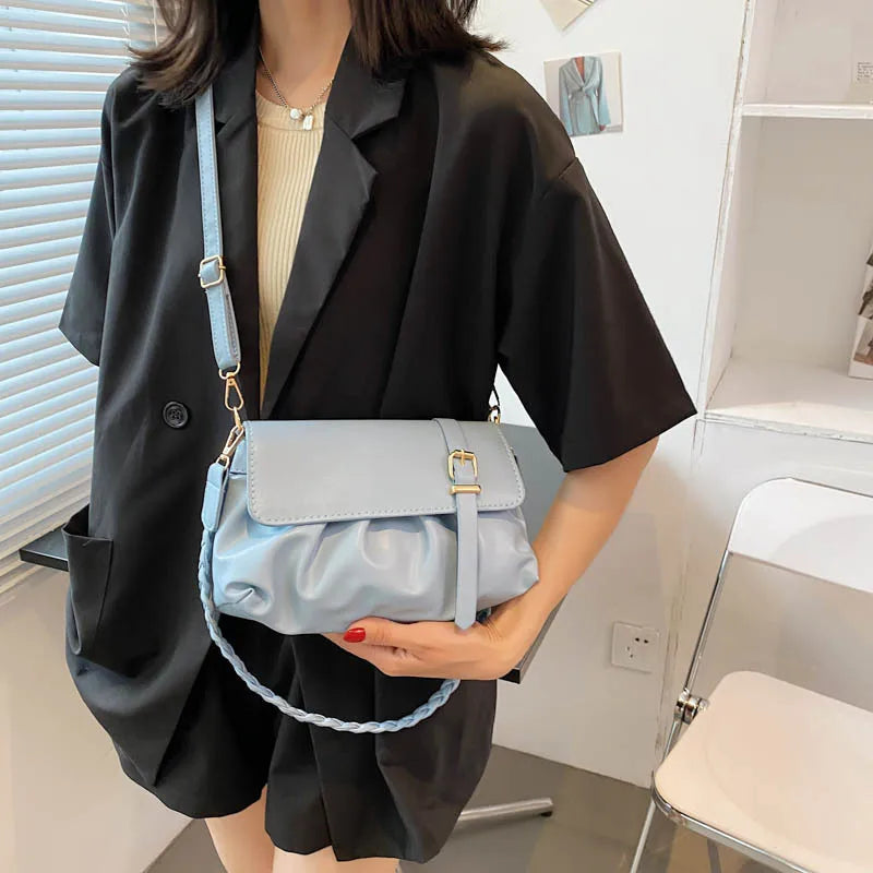 High Tote Handbags Purse Solid Cloud Women Shoulder Bags Stylish Underarm Bag
