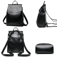 High Women Backpack PU Leather Backpacks for Teenage Girls