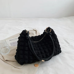 Soft Winter Shoulder Bag Large Tote Armpit Handbag