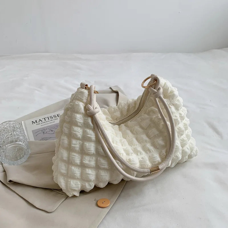 Soft Winter Shoulder Bag Large Tote Armpit Handbag