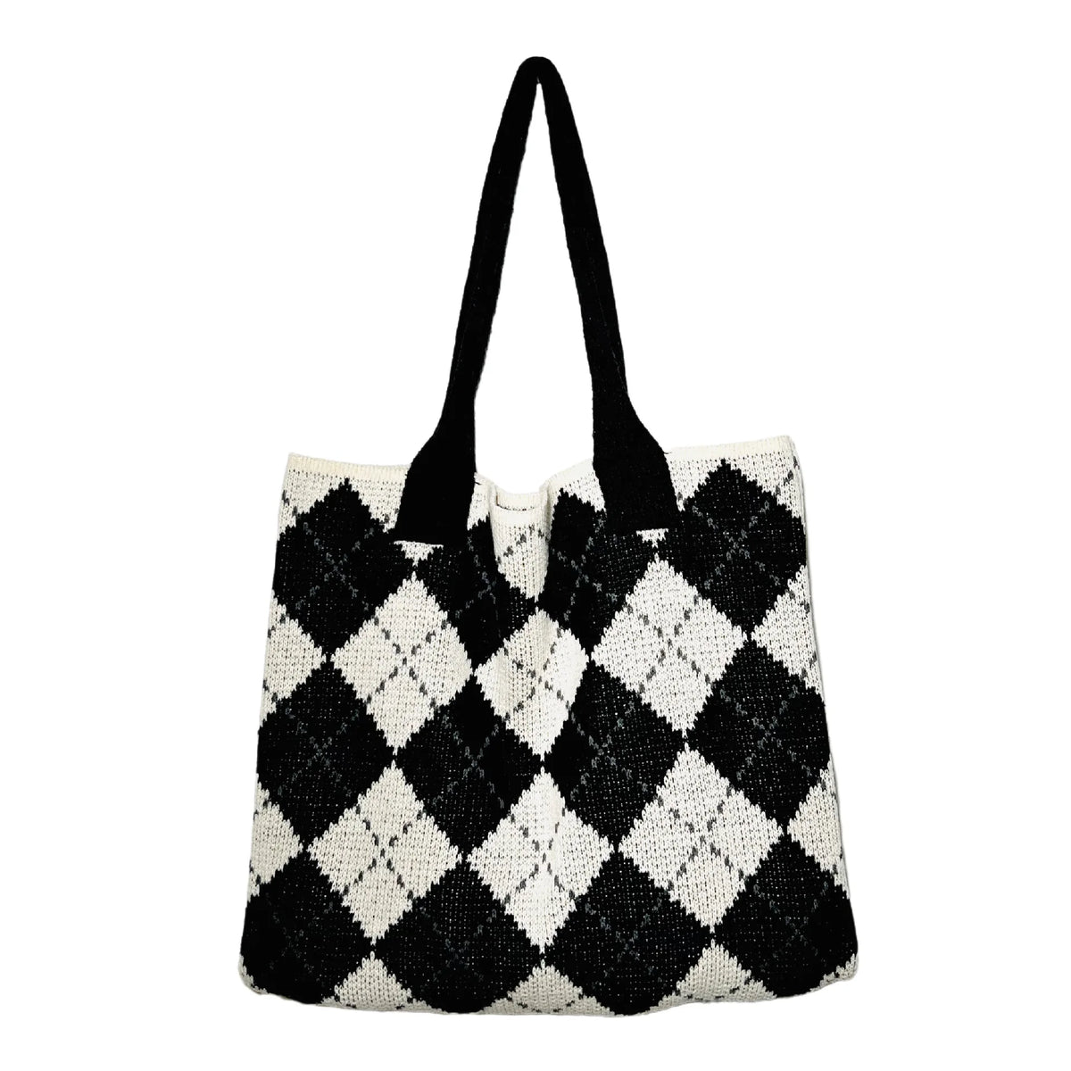 Vintage Diamond Shoulder Bag for Women