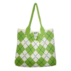 Vintage Diamond Shoulder Bag for Women