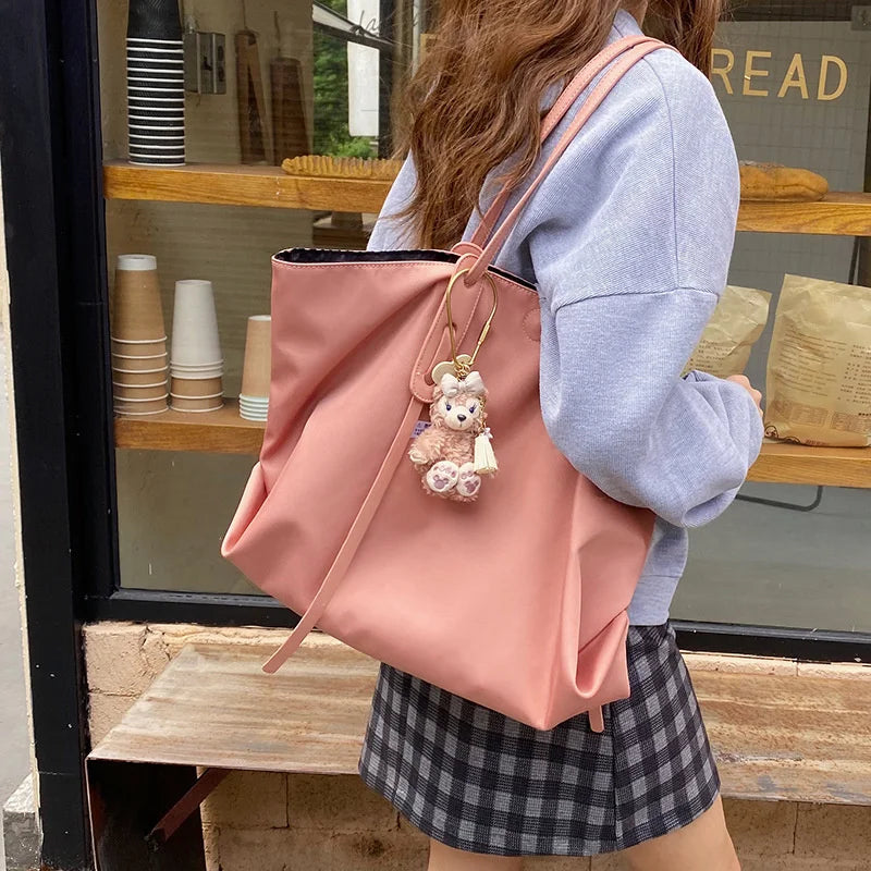 Waterproof Oxford Cloth Tote Bag Large Capacity Single Shoulder Child Moth