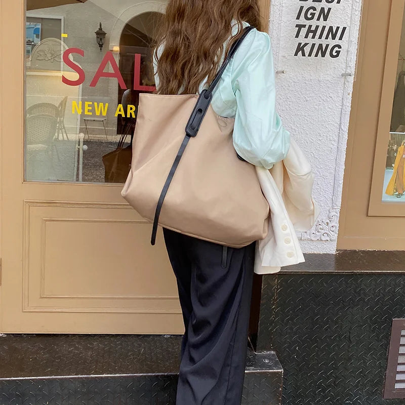 Waterproof Oxford Cloth Tote Bag Large Capacity Single Shoulder Child Moth