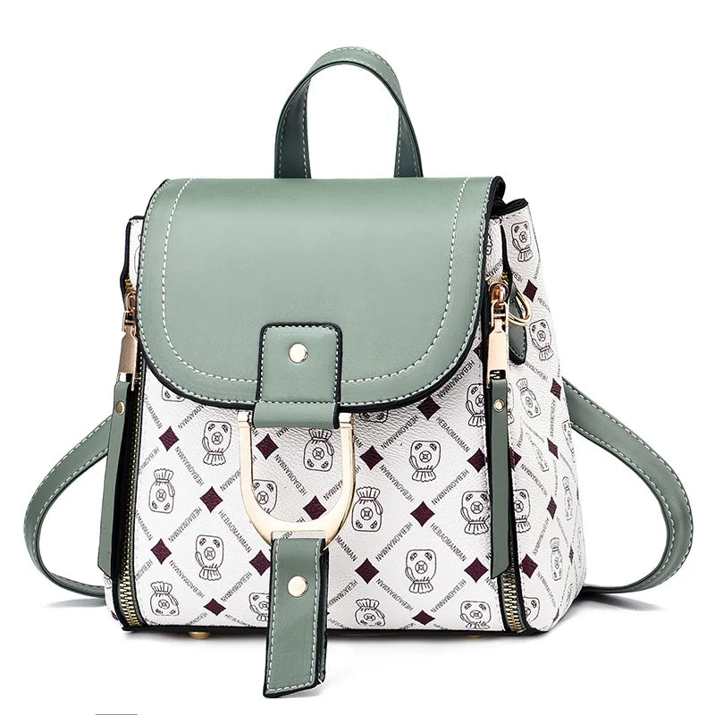 Single Shoulder Portable Version Print Backpack for Women