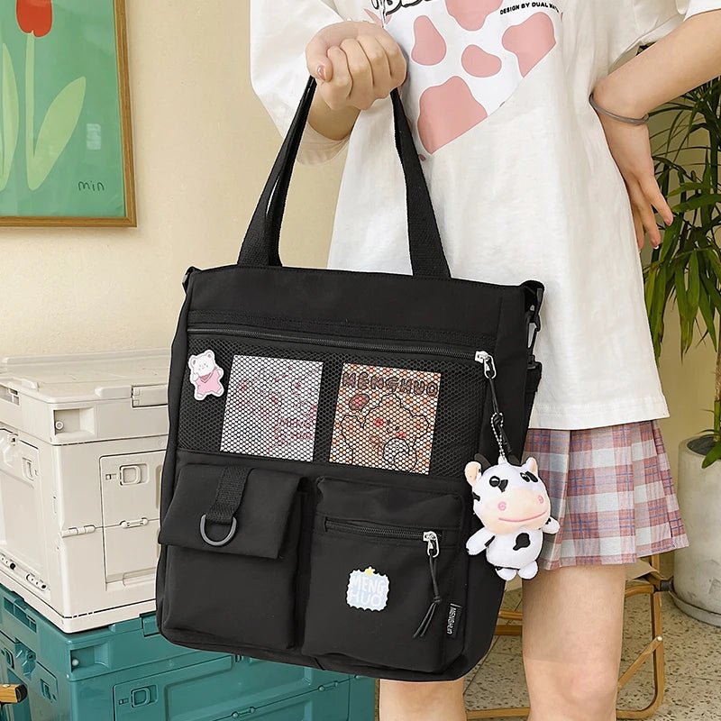 Large Capacity Girl Shoulder Bag Fashionable Students Inclined Shoulder Bag