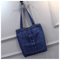 Women Shoulder Bags Casual Handbag Street Canvas Denim Shoulder Bag