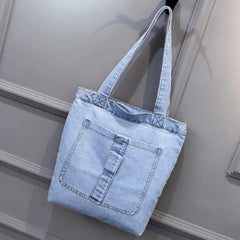 Large Capacity Women Shoulder Bags Wild Casual Handbag Street Canvas Denim Shoul