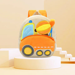 Plush Bulldozer Excavator Backpack for Kids 2-4 Years Old