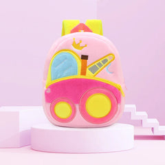 Plush Bulldozer Excavator Backpack for Kids 2-4 Years Old