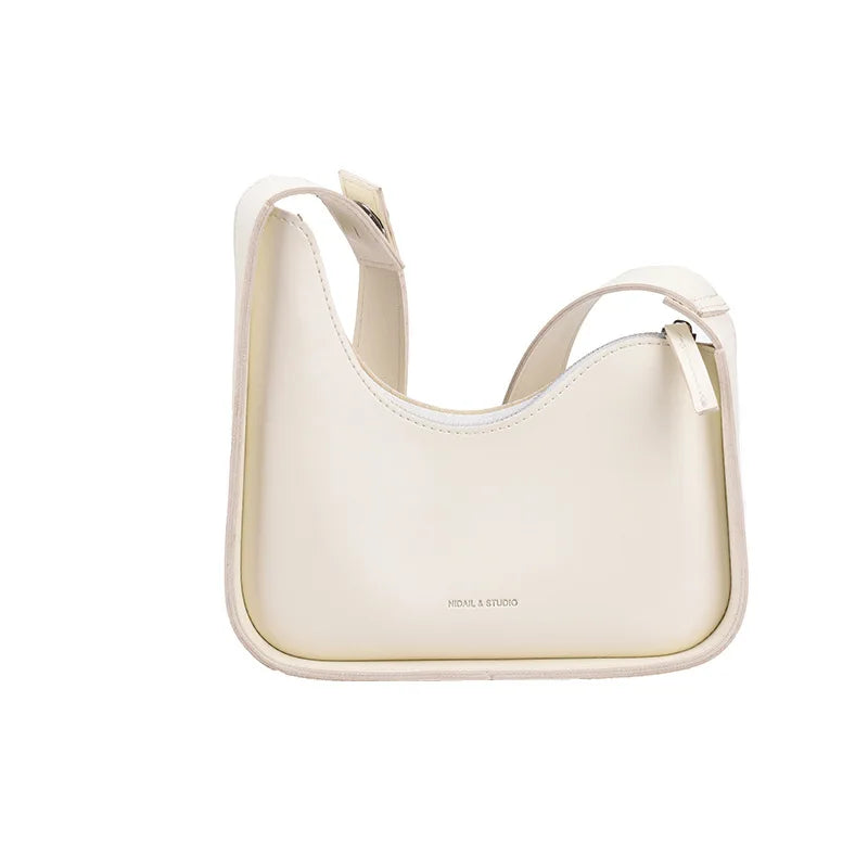Lemon Leather Crossbody Bag for Women Casual Satchel Handbag