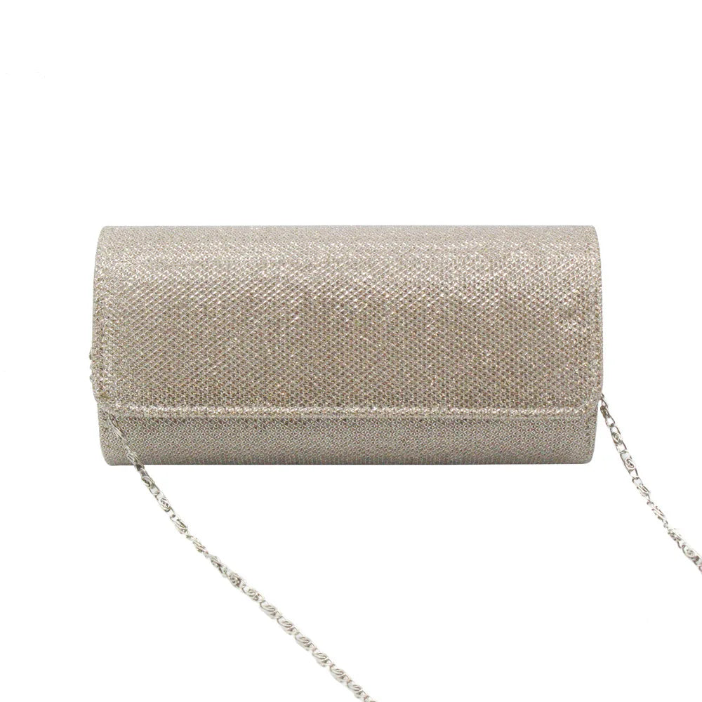 Golden Glitter Dinner Bag Wedding Clutch Chain Shoulder Bag
