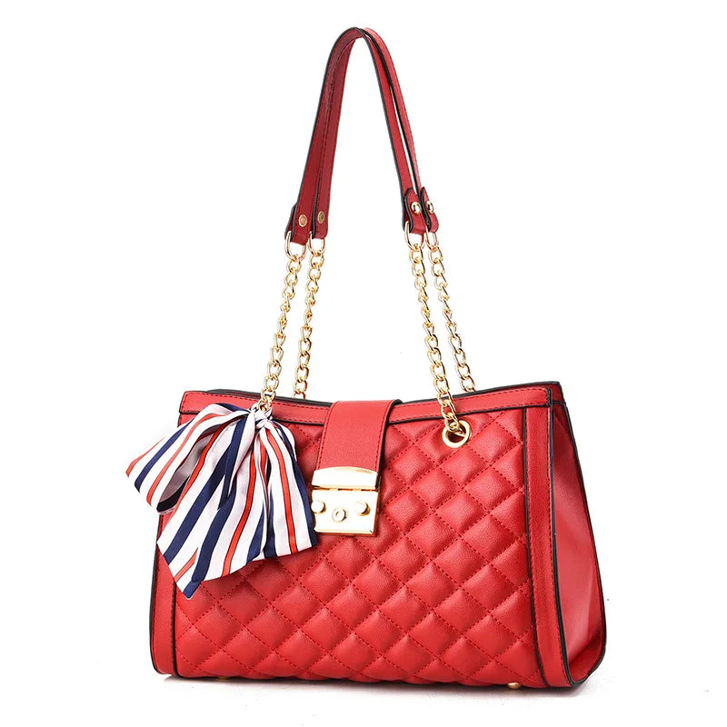 Lingge Chain Bag Women's Casual One Shoulder