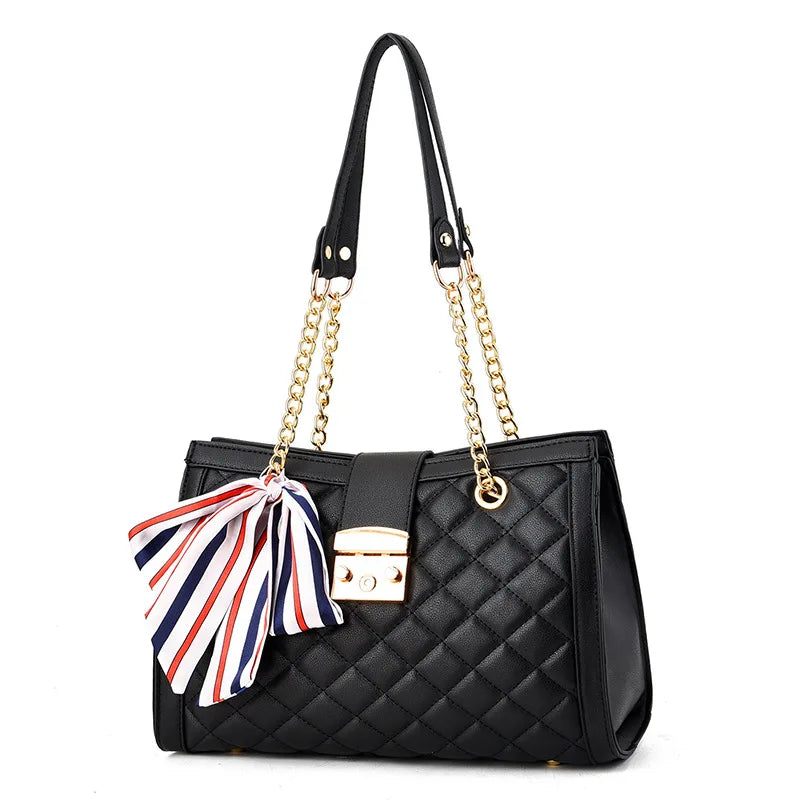 Lingge Chain Bag Women's Casual One Shoulder