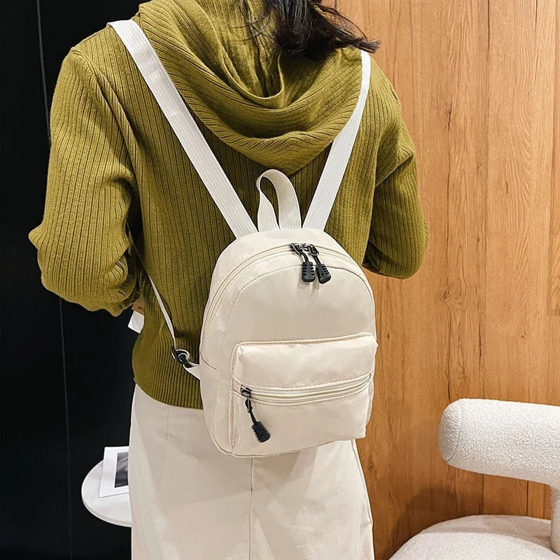 Mini Women's Nylon Backpack Small School Bags Rucksack Teen Girls Casual